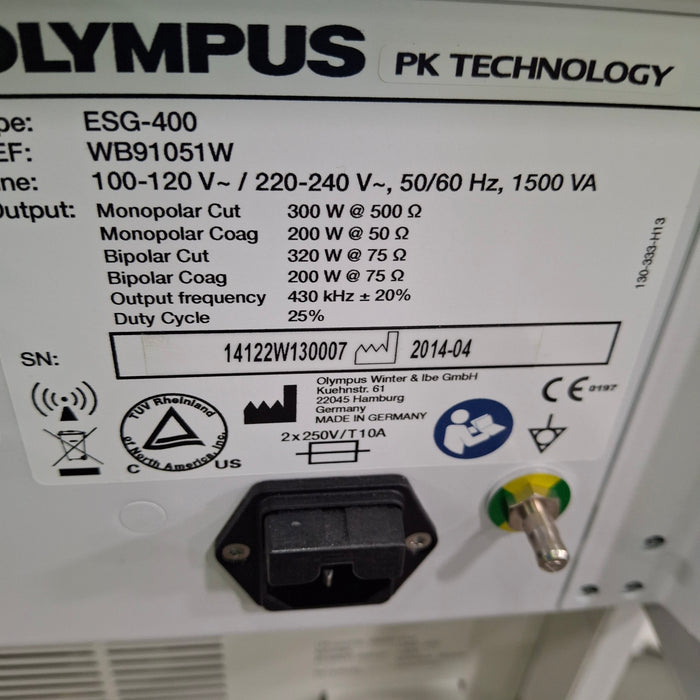 Olympus Olympus ESG-400/USG-400 Thunderbeat System Electrosurgical Units reLink Medical
