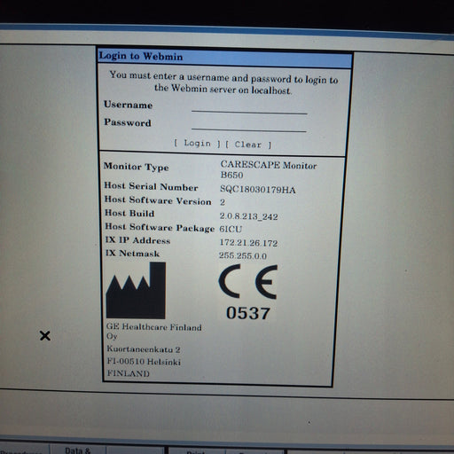 GE Healthcare GE Healthcare Carescape B650 Critical Care Patient Monitor Patient Monitors reLink Medical