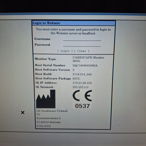 GE Healthcare GE Healthcare Carescape B650 Critical Care Patient Monitor Patient Monitors reLink Medical