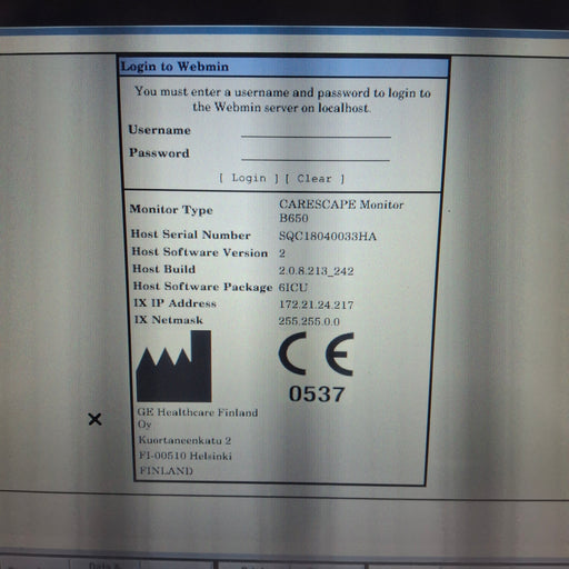 GE Healthcare GE Healthcare Carescape B650 Critical Care Patient Monitor Patient Monitors reLink Medical