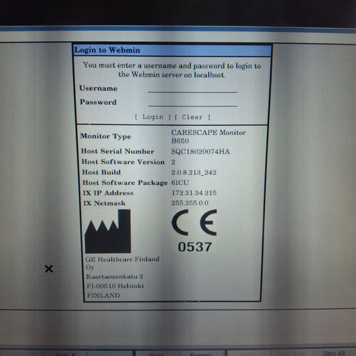 GE Healthcare GE Healthcare Carescape B650 Critical Care Patient Monitor Patient Monitors reLink Medical