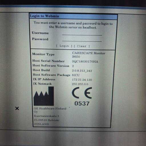 GE Healthcare GE Healthcare Carescape B650 Critical Care Patient Monitor Patient Monitors reLink Medical