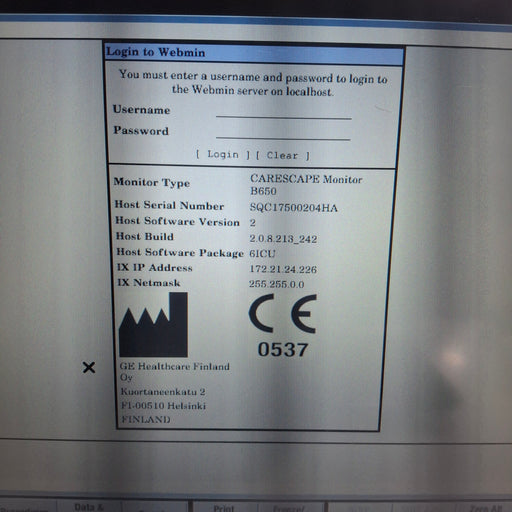 GE Healthcare GE Healthcare Carescape B650 Critical Care Patient Monitor Patient Monitors reLink Medical