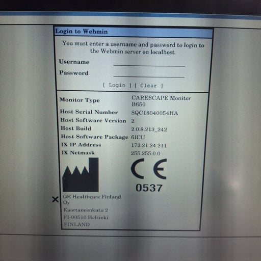 GE Healthcare GE Healthcare Carescape B650 Critical Care Patient Monitor Patient Monitors reLink Medical