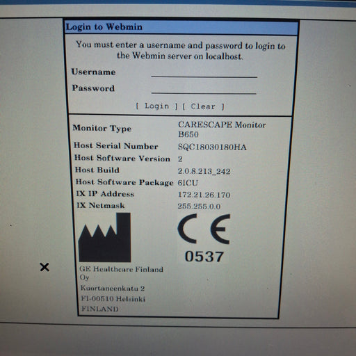 GE Healthcare GE Healthcare Carescape B650 Critical Care Patient Monitor Patient Monitors reLink Medical