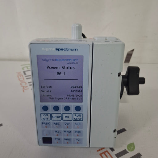 Baxter Baxter Sigma Spectrum 8.01.00 with B/G Battery Infusion Pump Infusion Pump reLink Medical