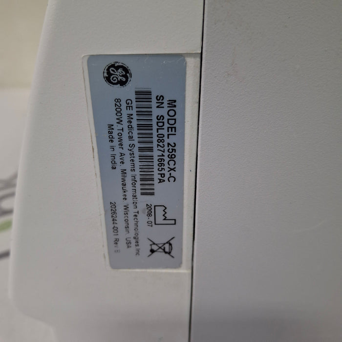 GE Healthcare Corometrics 250cx Series Model 259cx Fetal Monitor