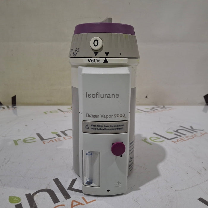 Draeger Medical Draeger Medical Vapor 2000 Isoflurane Vaporizer Anesthesia reLink Medical