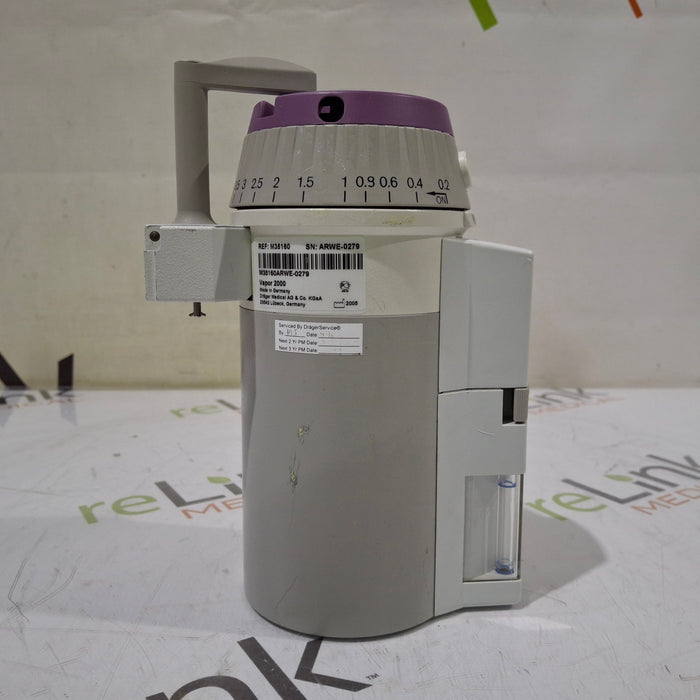 Draeger Medical Draeger Medical Vapor 2000 Isoflurane Vaporizer Anesthesia reLink Medical