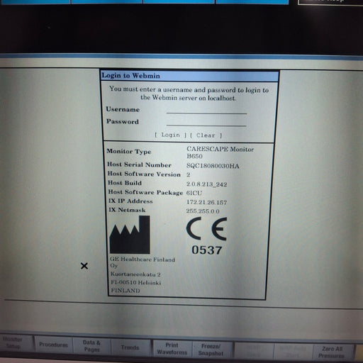 GE Healthcare GE Healthcare Carescape B650 Critical Care Patient Monitor Patient Monitors reLink Medical