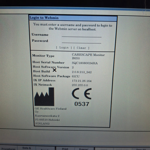 GE Healthcare GE Healthcare Carescape B650 Critical Care Patient Monitor Patient Monitors reLink Medical