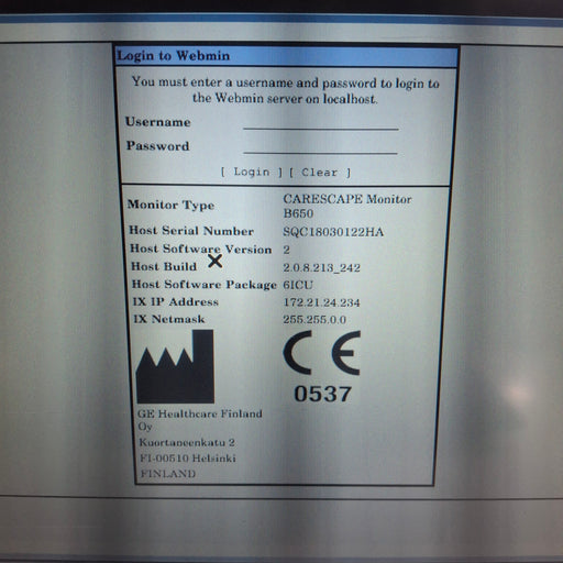 GE Healthcare GE Healthcare Carescape B650 Critical Care Patient Monitor Patient Monitors reLink Medical