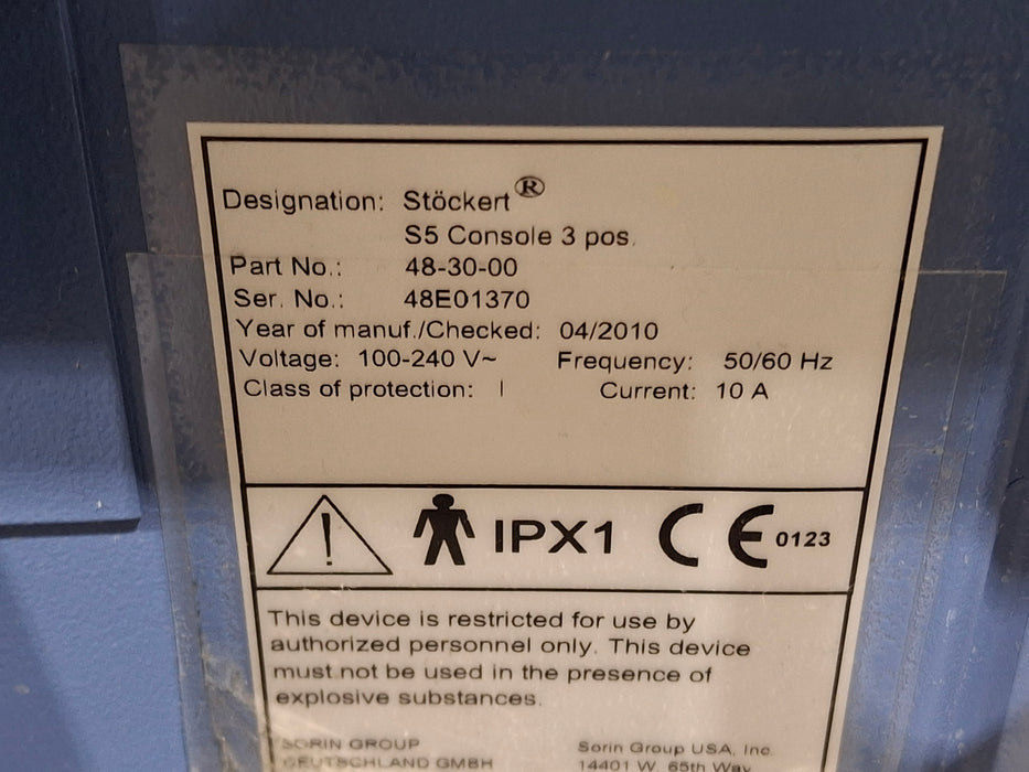 Stockert Stockert S5 ECMO System Perfusion reLink Medical
