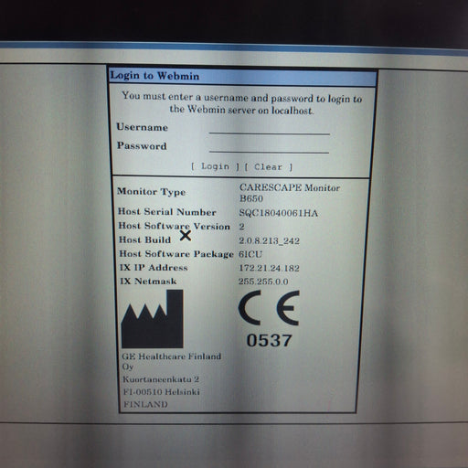 GE Healthcare GE Healthcare Carescape B650 Critical Care Patient Monitor Patient Monitors reLink Medical