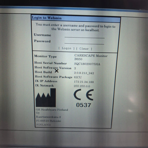 GE Healthcare GE Healthcare Carescape B650 Critical Care Patient Monitor Patient Monitors reLink Medical
