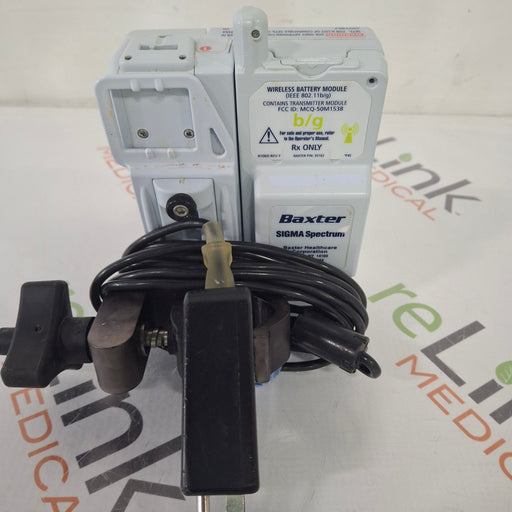 Baxter Baxter Sigma Spectrum 8.01.00 with B/G Battery Infusion Pump Infusion Pump reLink Medical