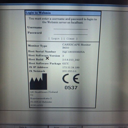 GE Healthcare GE Healthcare Carescape B650 Critical Care Patient Monitor Patient Monitors reLink Medical