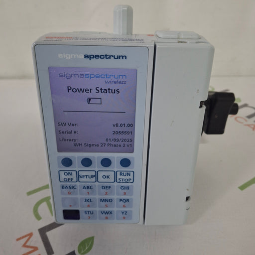 Baxter Baxter Sigma Spectrum 8.01.00 with B/G Battery Infusion Pump Infusion Pump reLink Medical