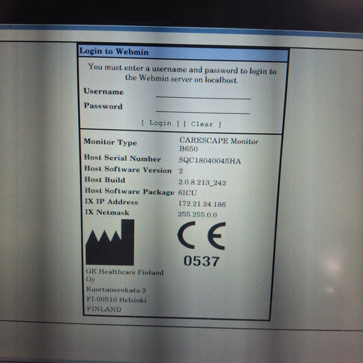 GE Healthcare GE Healthcare Carescape B650 Critical Care Patient Monitor Patient Monitors reLink Medical