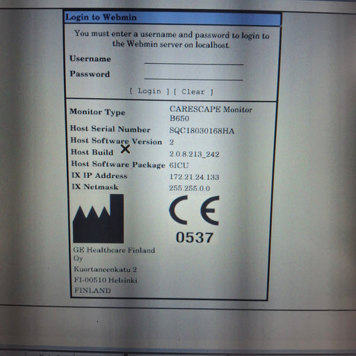GE Healthcare GE Healthcare Carescape B650 Critical Care Patient Monitor Patient Monitors reLink Medical