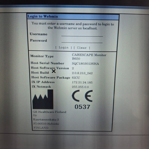 GE Healthcare GE Healthcare Carescape B650 Critical Care Patient Monitor Patient Monitors reLink Medical