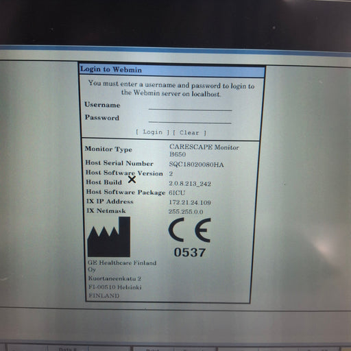 GE Healthcare GE Healthcare Carescape B650 Critical Care Patient Monitor Patient Monitors reLink Medical
