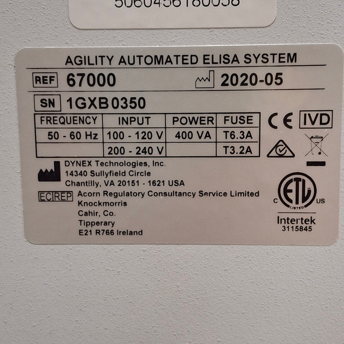 Dynex Dynex Agility Automated Elisa Testing System Clinical Lab reLink Medical