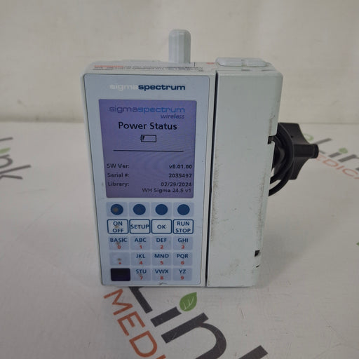 Baxter Baxter Sigma Spectrum 8.01.00 with B/G Battery Infusion Pump Infusion Pump reLink Medical