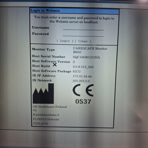 GE Healthcare GE Healthcare Carescape B650 Critical Care Patient Monitor Patient Monitors reLink Medical
