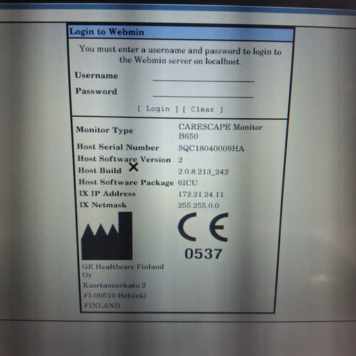 GE Healthcare GE Healthcare Carescape B650 Critical Care Patient Monitor Patient Monitors reLink Medical