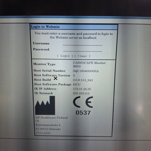 GE Healthcare GE Healthcare Carescape B650 Critical Care Patient Monitor Patient Monitors reLink Medical