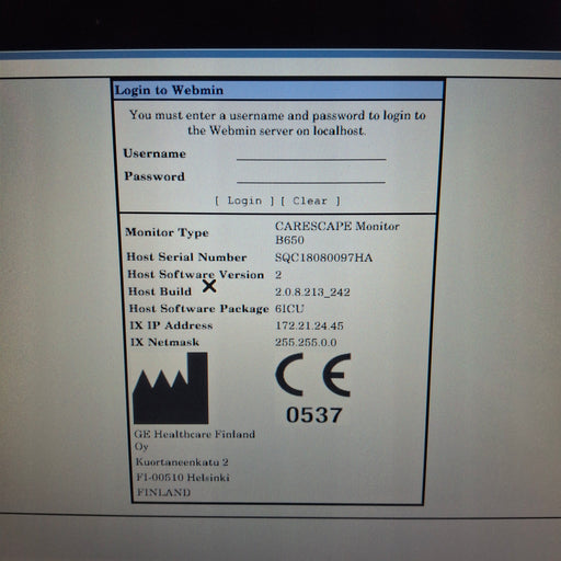 GE Healthcare GE Healthcare Carescape B650 Critical Care Patient Monitor Patient Monitors reLink Medical