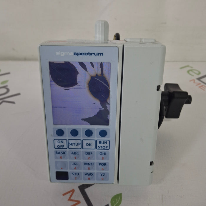 Baxter Baxter Sigma Spectrum 8.01.00 with B/G Battery Infusion Pump Infusion Pump reLink Medical