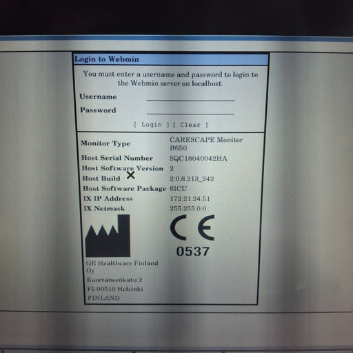GE Healthcare GE Healthcare Carescape B650 Critical Care Patient Monitor Patient Monitors reLink Medical