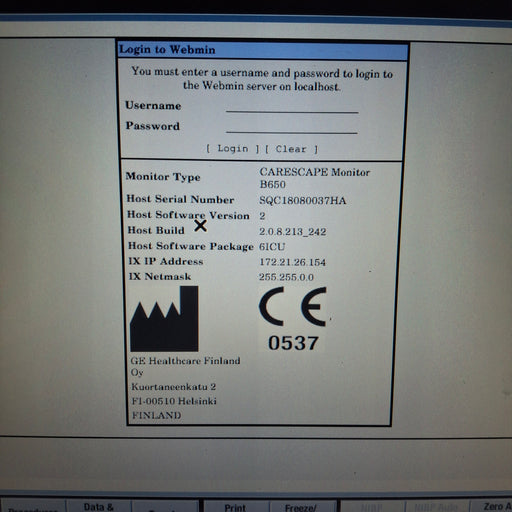 GE Healthcare GE Healthcare Carescape B650 Critical Care Patient Monitor Patient Monitors reLink Medical