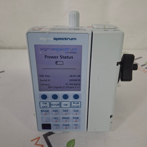 Baxter Baxter Sigma Spectrum 8.01.00 with B/G Battery Infusion Pump Infusion Pump reLink Medical
