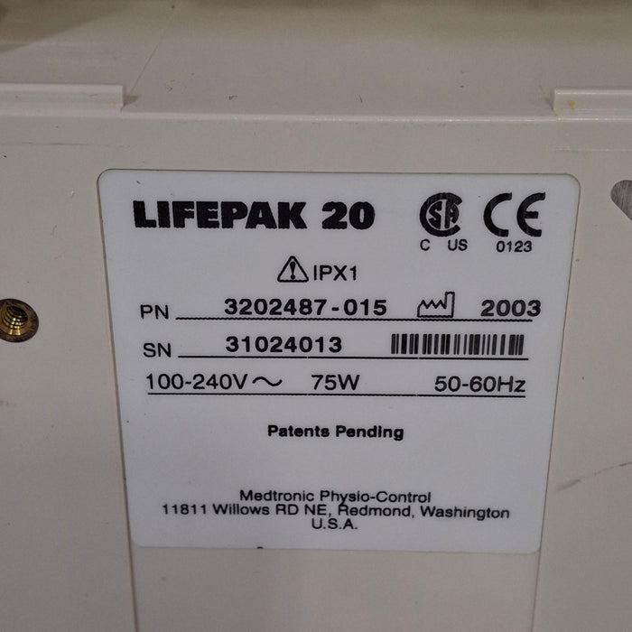 Physio-Control Physio-Control LifePak 20 Defib Defibrillators reLink Medical