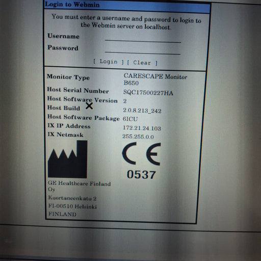 GE Healthcare GE Healthcare Carescape B650 Critical Care Patient Monitor Patient Monitors reLink Medical