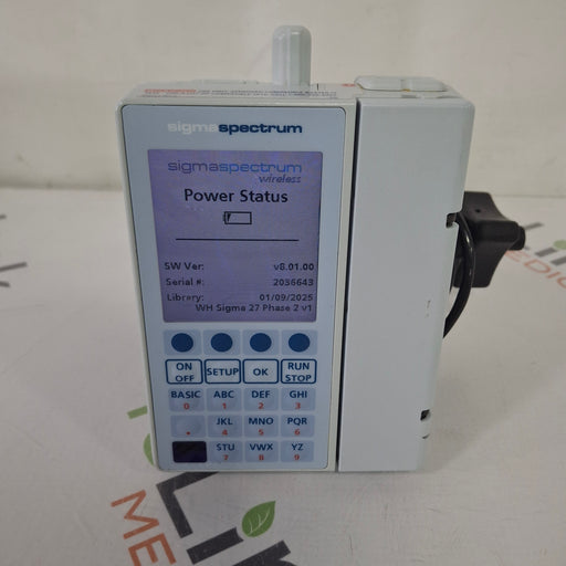 Baxter Baxter Sigma Spectrum 8.01.00 with B/G Battery Infusion Pump Infusion Pump reLink Medical
