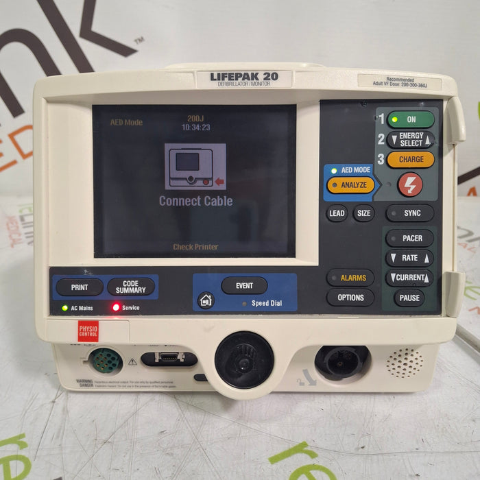 Physio-Control Physio-Control LifePak 20 Defib Defibrillators reLink Medical