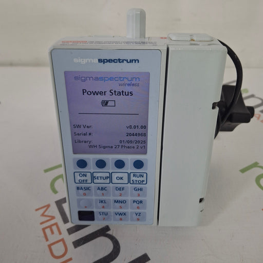 Baxter Baxter Sigma Spectrum 8.01.00 with B/G Battery Infusion Pump Infusion Pump reLink Medical