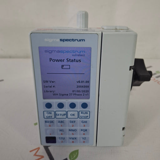 Baxter Baxter Sigma Spectrum 8.01.00 with B/G Battery Infusion Pump Infusion Pump reLink Medical