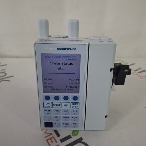 Baxter Baxter Sigma Spectrum 8.01.00 with A/B/G/N Battery Infusion Pump Infusion Pump reLink Medical