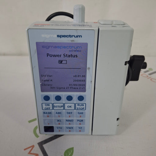 Baxter Baxter Sigma Spectrum 8.01.00 with B/G Battery Infusion Pump Infusion Pump reLink Medical