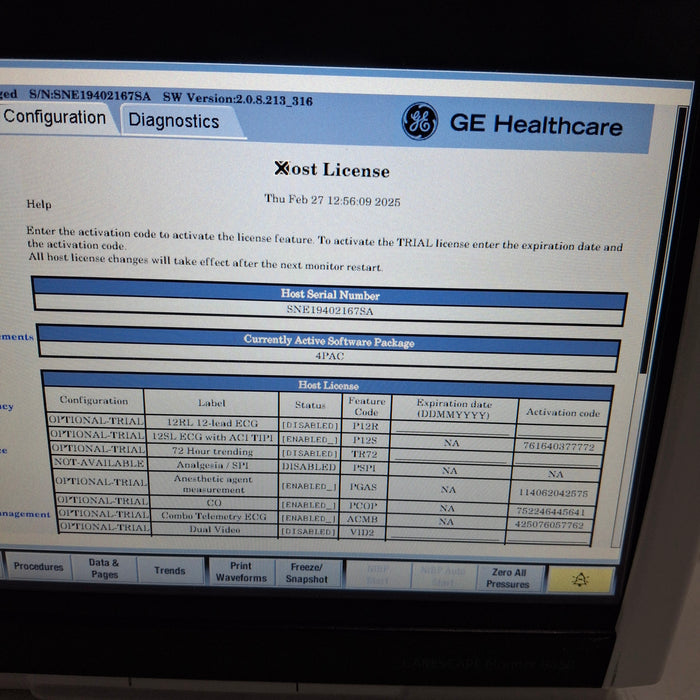 GE Healthcare GE Healthcare Carescape B450 Post Anesthesia Care Patient Monitor Patient Monitors reLink Medical