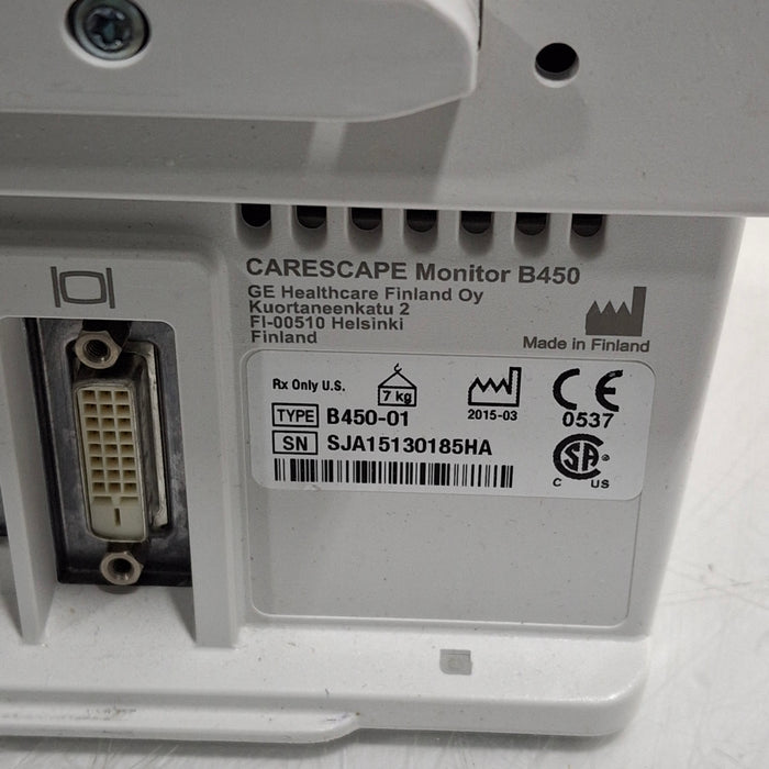 GE Healthcare GE Healthcare Carescape B450 Post Anesthesia Care Patient Monitor Patient Monitors reLink Medical