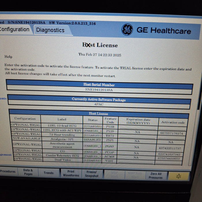 GE Healthcare GE Healthcare Carescape B450 Post Anesthesia Care Patient Monitor Patient Monitors reLink Medical