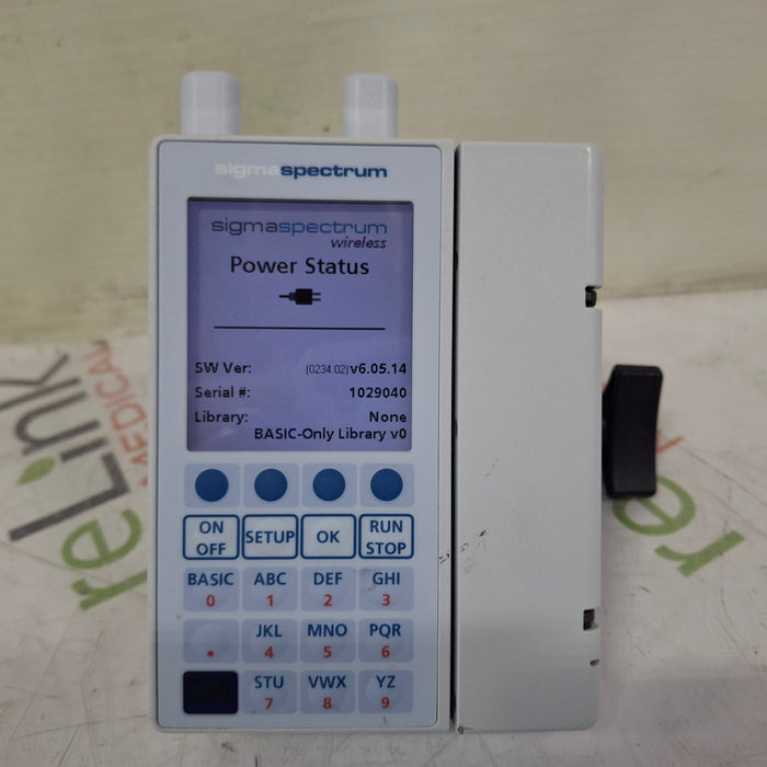 Baxter Baxter Sigma Spectrum 6.05.14 with A/B/G/N Battery Infusion Pump Infusion Pump reLink Medical
