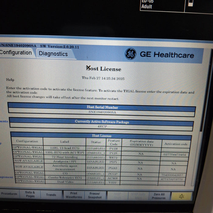 GE Healthcare GE Healthcare Carescape B450 Emergency Care Patient Monitor Patient Monitors reLink Medical