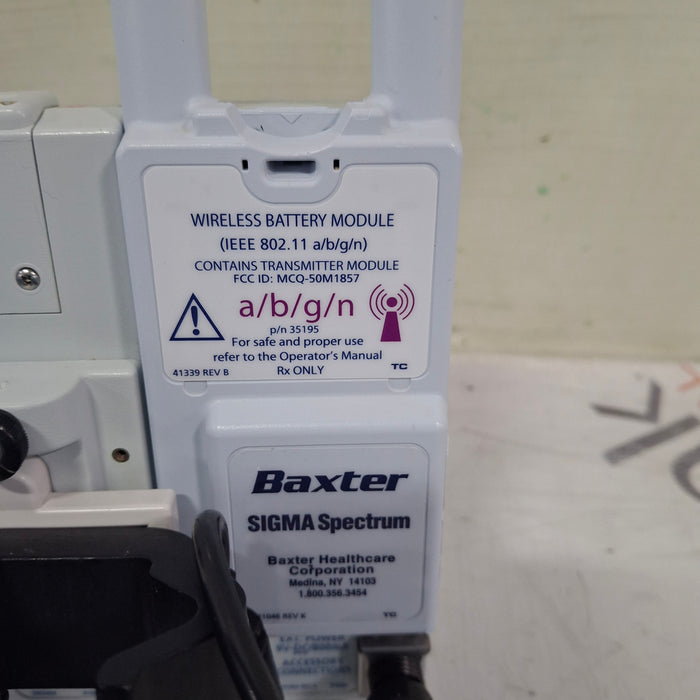 Baxter Baxter Sigma Spectrum 6.05.14 with A/B/G/N Battery Infusion Pump Infusion Pump reLink Medical